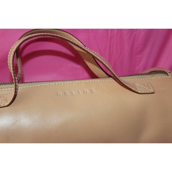 Celine Barrel Bag Women's Beige Leather Handbag - Picture 2 of 11